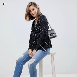 ASOS polka dot Nursing blouse